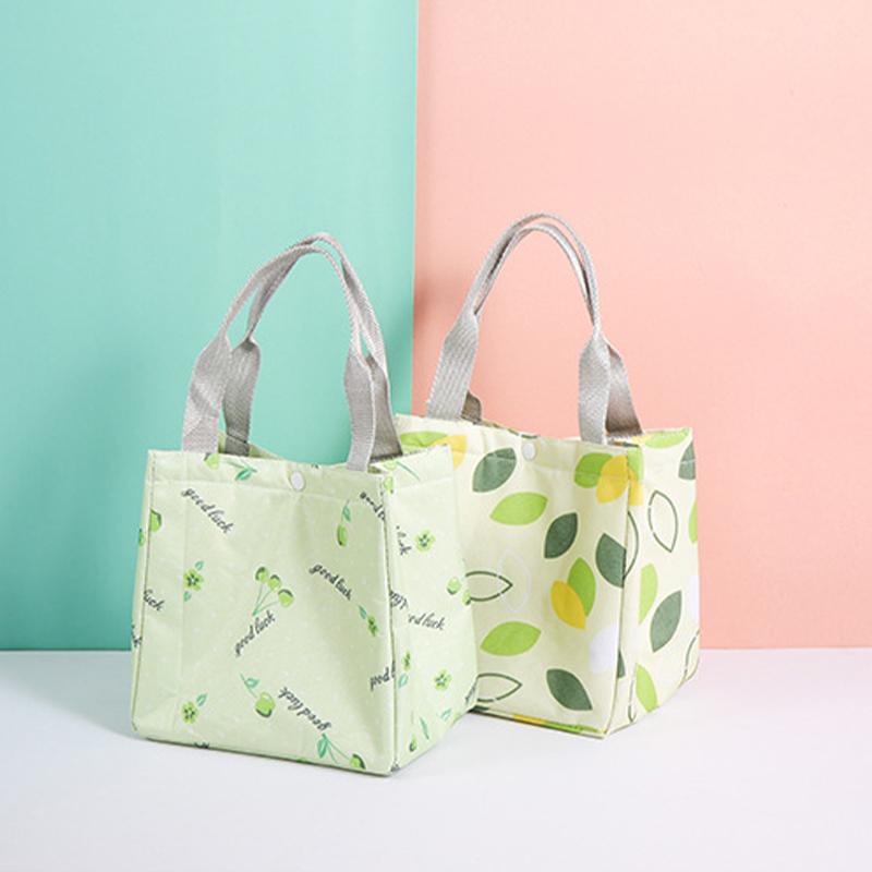 Fashion Women Insulated Lunch Box Cooler Bag Bento Pouch Linen Cotton Container Fashion Women Insulated Lunch Box Cooler Bag Bento Pouch Linen Cotton Container