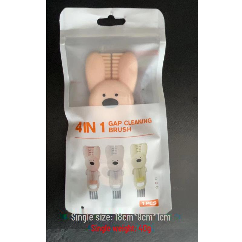 Top-Selling Petal Crocodile 3-in-1 Thermos Cup with Cover Brush and Gap Cleaning Brush Attachment