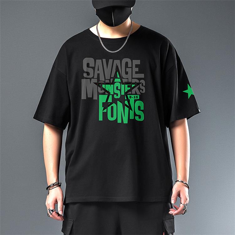 Футболка мужская большого размера с коротким рукавом — фото 10