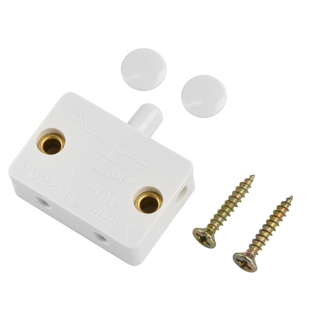 Automatic Reset Switch Closet Cabinet Light Switch Household Cabinet Door Control Switch 1A 250V Wardrobe Light Switch белый