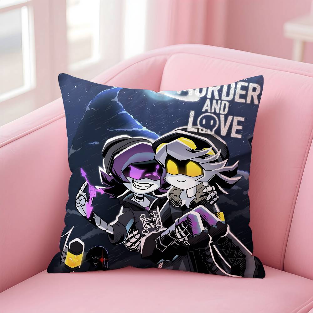 ANIME m-Murder d-Drones Pillow Case Pattern Printing Pillowcase Living Room Sofa Cushion Cover Bedroom Room Decor