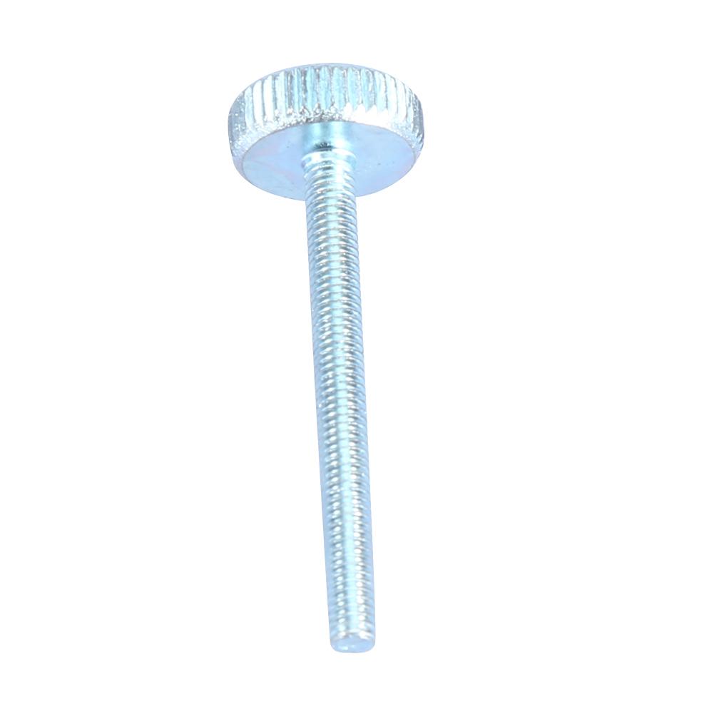 5pcs M3 Zinc Plated Carbon Steel Flat Knurled Head Bolts Thumb Screws (M3*30)