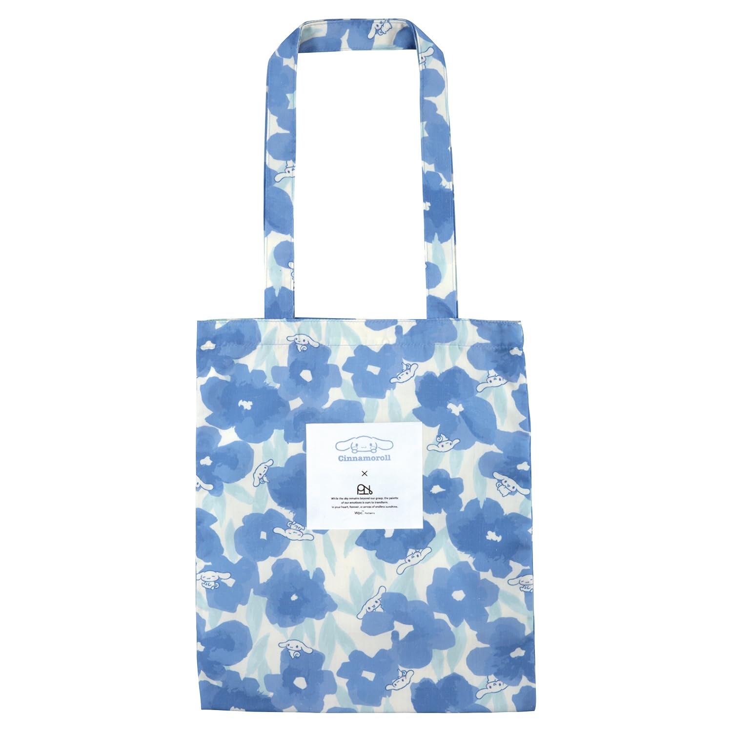 

Patterns Sanrio Characters x Patterns Tote Gradient Flower Blue [2025] Wpc. Wpc. Water-Repellent Bag, (Cinnamoroll) W108-SA26-204