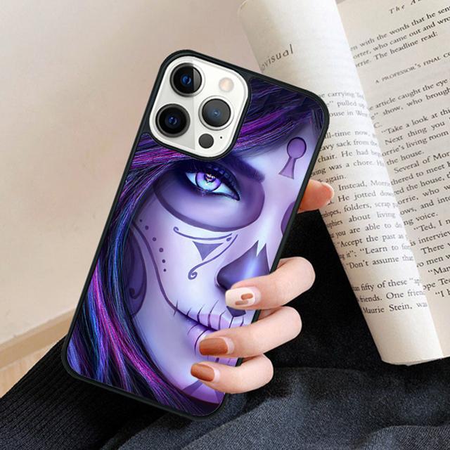 Cute Dead Skull Owl Phone Case Back Cover for iPhone 17 Air 16 15 14 13 11 12 Pro Max Plus Fundas Coque