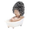 Bathtub Shaped Cleaning Ball Rack Dishwasher Safe Cute Dish Scrubber Holder Sink Organizer Kitchen Decoration