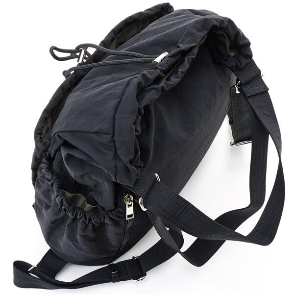 Monica Crinkle Nylon Kordelzug 2-Wege Tasche MONI1060 Grau (11)