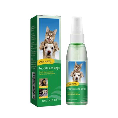 30ml Hunde-Mundspray Hunde- und Katzen-Zahnreinigungsspray, Zahnspray, Hunde-Mundspray, Haustier-Atemerfrischer Mundspray Sauber Geschenke