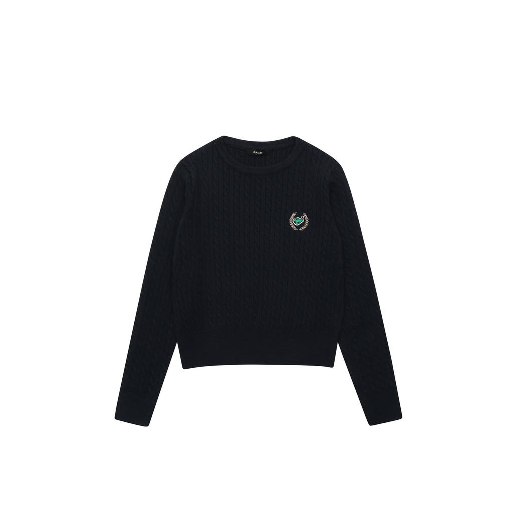 BALBI Laurel Embroidery Cable Round Knit