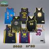 Camisa de Basquete NBA Masculina Stephen Curry 30 Warriors Costurada Personalizada Roupa Esportiva Roupa de Treino Jogo