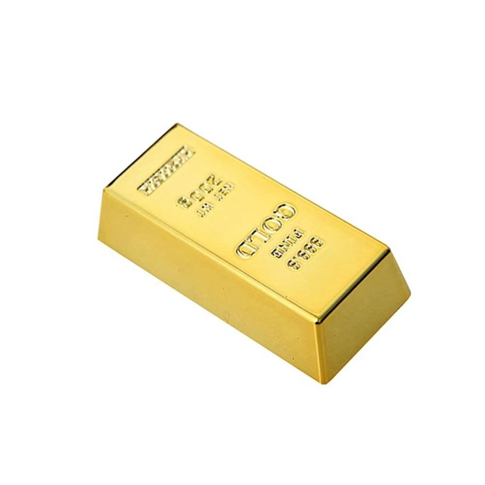 

1/2PCS Simulation Gold Gold Fridge Magnets Durable Glittering Gold Gold Bar Magnet Stickers Magnetic Holders Plastic
