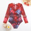 Russian Women's Mesh Swimsuit with Sun Protection