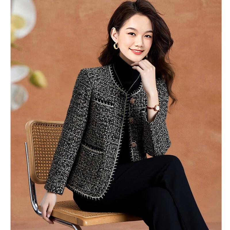 

French Style Houndstooth Tweed Jacket M