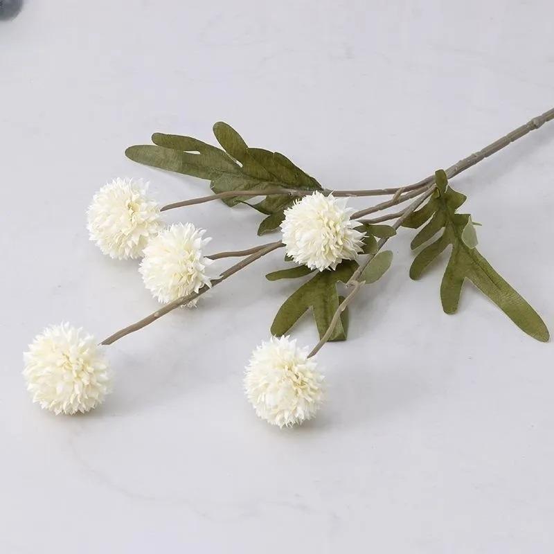 50cm Bouquet Fiori Artificiali Piante Con Gambi Crisantemi Decorazione Stanza Casa Fai da Te Tavolo da Pranzo Matrimonio Decorazioni Accessori