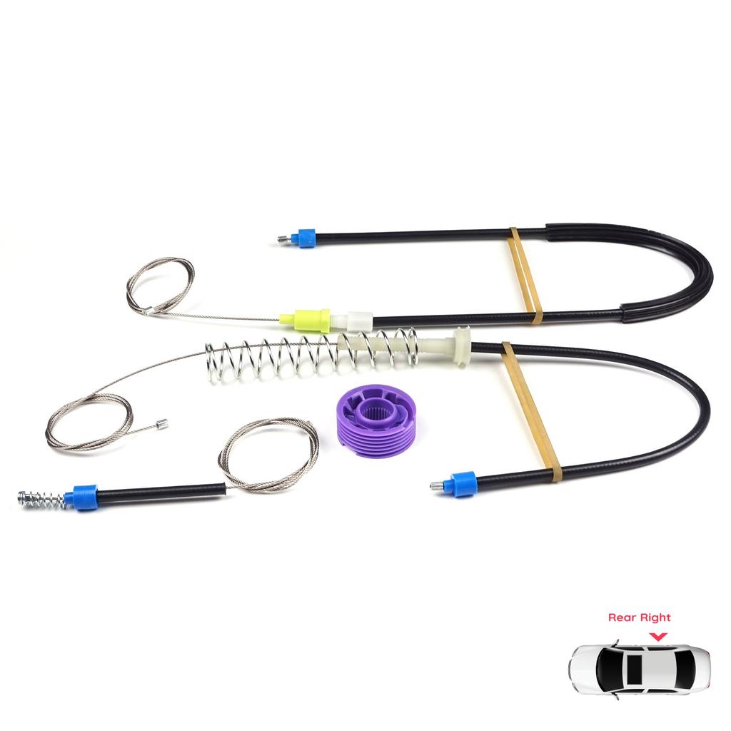 BWR1033 Electric Window Lifter Regulator Repair Kit Rear Right Door for VW Phaeton 3D MK1 2002-2016 LWB Long Wheelbase 3D7839462