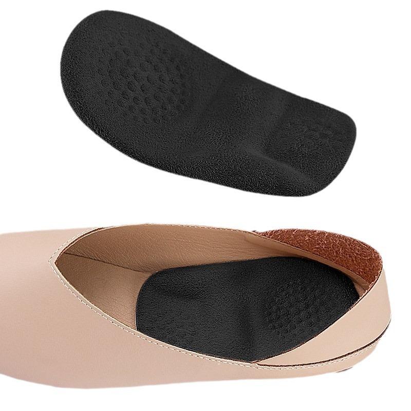 Self-Adhesive Gel Heel Pad: Orthopedic, Massage, Shock-Absorbing, Non-Slip, Invisible, Soft Granules, Half Size for Men & Women