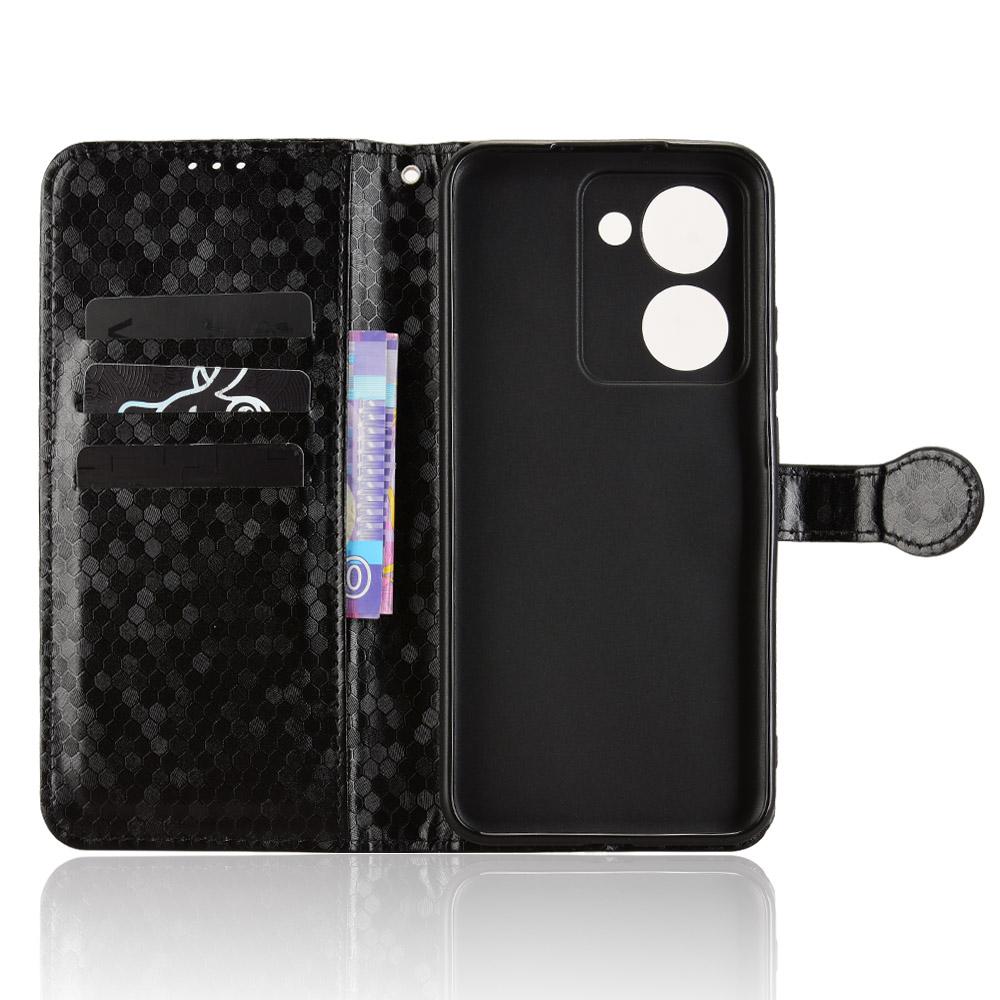 

For Realme P3 Ultra 5G Wallet Case Dot Pattern Imprint PU Leather Phone Cover Silver