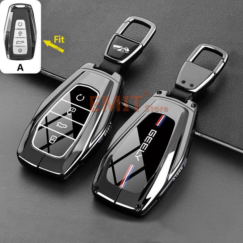 Key Case Cover for Geely Coolray Okavango Atlas Monjaro Tugella Emgrand X50 X70 X6 X7 EX7 GC9 Global Hawk GX7 Car Accessories