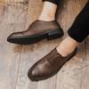 Fashion High Quality Brand Men's Business Shoes Conference Casual Shoes Men's Genuine Leather Shoes Pointed Banquet Dress Shoes
