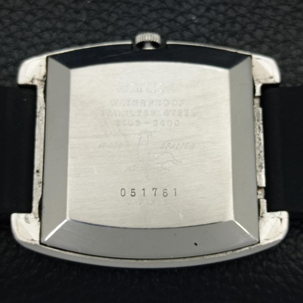 USED VINTAGE SEIKO DX AUTOMATIC 6106C JAPAN MENS WHITE DIAL WATCH a433863-2 R119-a433863