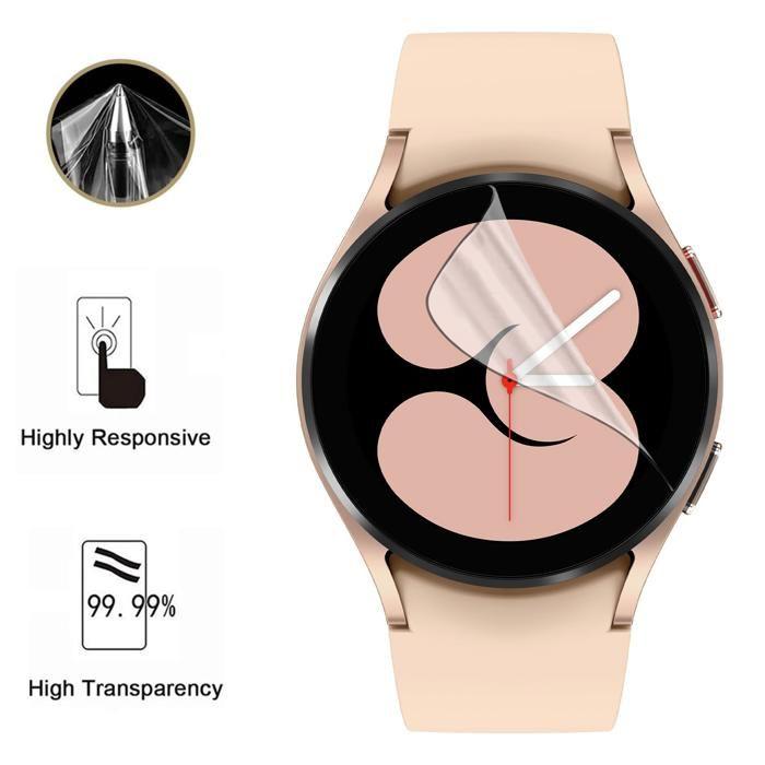 Protection écran pour Samsung Galaxy Watch 4 - 40mm [Pack 6] Film Plastique Protecteur Résistant Ultra Mince Phonillico