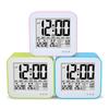 Charging Multi Function USB Smart Light Sensor Three Sets of Alarm Clocks for Students Creative LCD Luminous Smart Electronic Alarm Clock