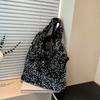 Sac de Soirée Sac Cabas à Sequins Sac à Bandoulière Argenté Brillant Sac sous le Bras Sac à Main Blingbling Shopping