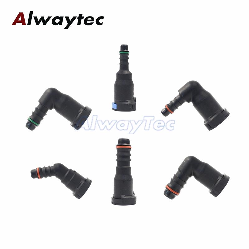 9.89 ID6 ID8 ID12 Fuel Line Quick Connector Plastic Fuel Hose Joint Pipe Fitting Female Connectors For Petrol Diesel Straight VW