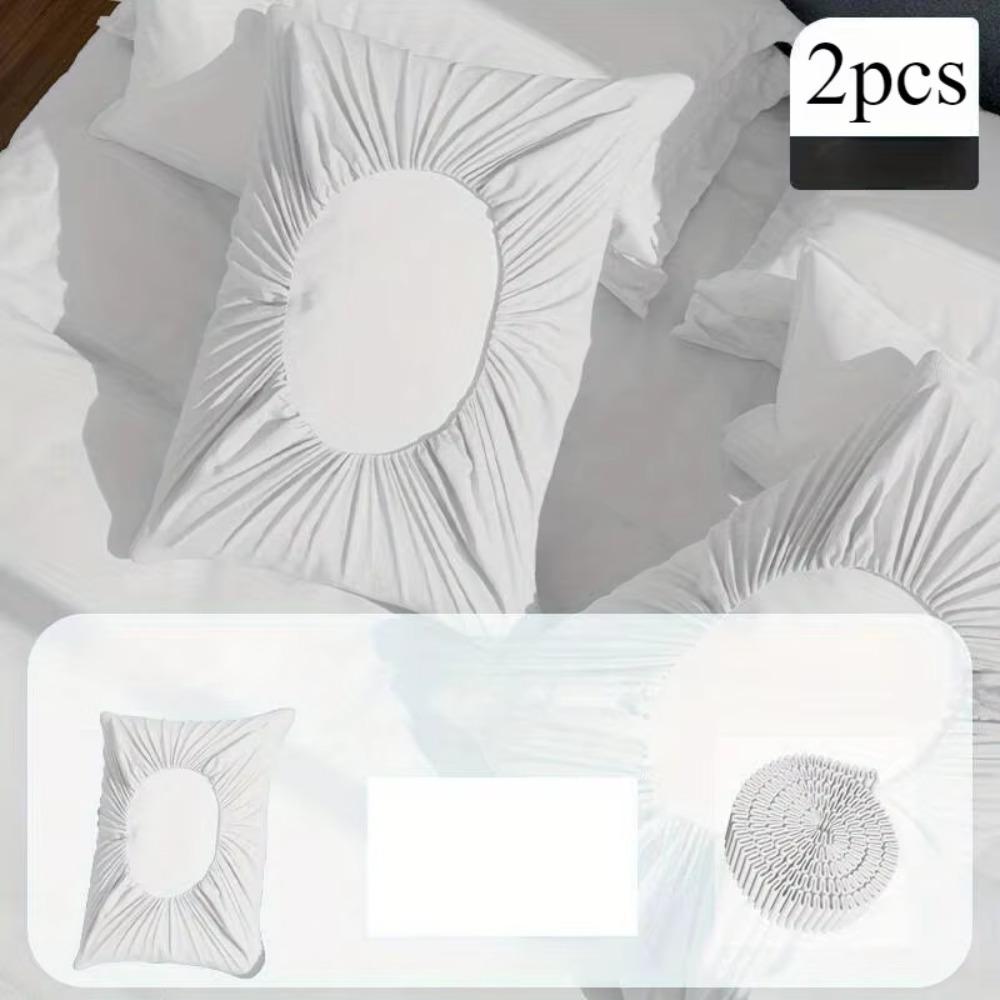 

2 шт. Комплект одноразовых наволочек, грязеотталкивающие, утолщенные, дышащие, наволочки для салона красоты, нетканые одноразовые наволочки, отель белый