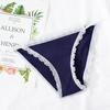 Women's  Mid Waist Cotton Lace Briefs Women Sexy Seamless Bikini Panties Underwear