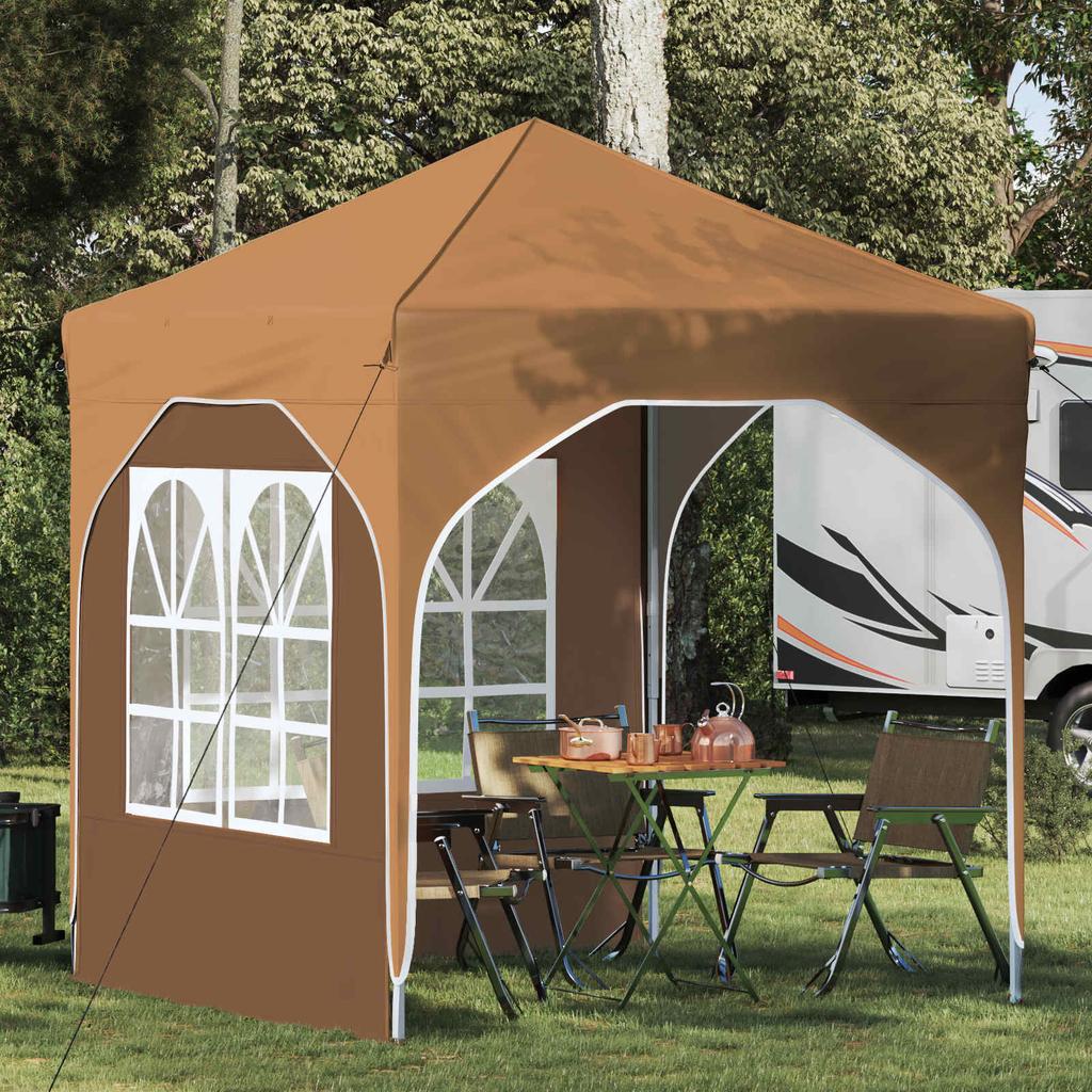 Pop Up Party Tent 192 X 192 X 245 Cm Beige
