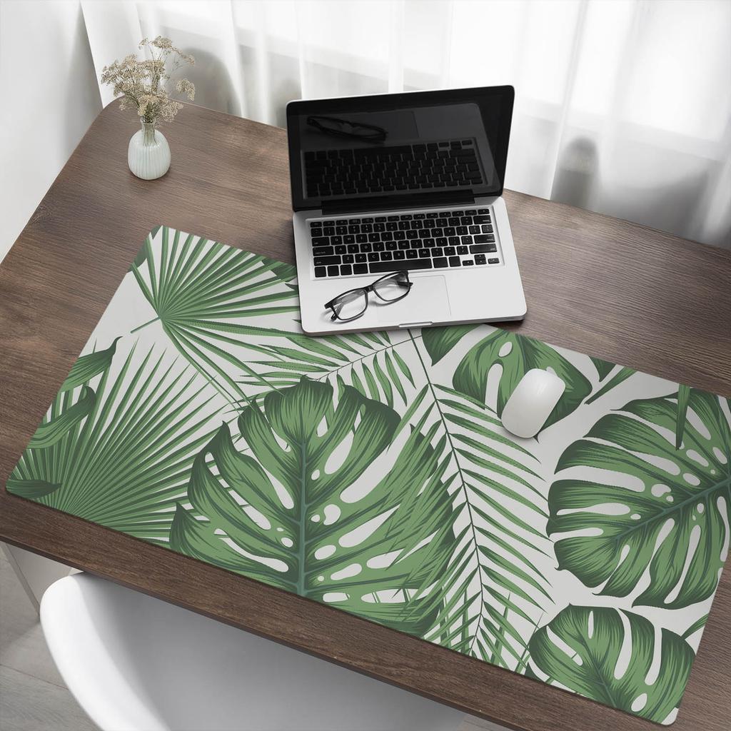 Desk Mat For Graphic Designers And Designers Tropical Leaves 120X60 Cm