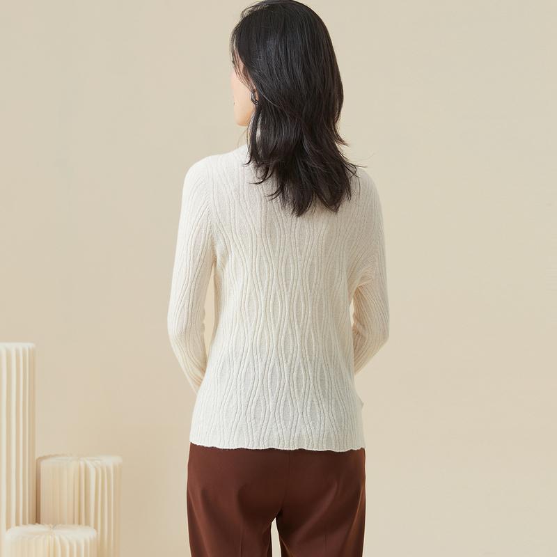 Soft and comfortable warm pullover top [100% cashmere] Autumn cashmere sweater
