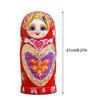 10pcs Handmade Matryoshka Stacking Nested Dolls Chinese Stye Kids’ Room Decor