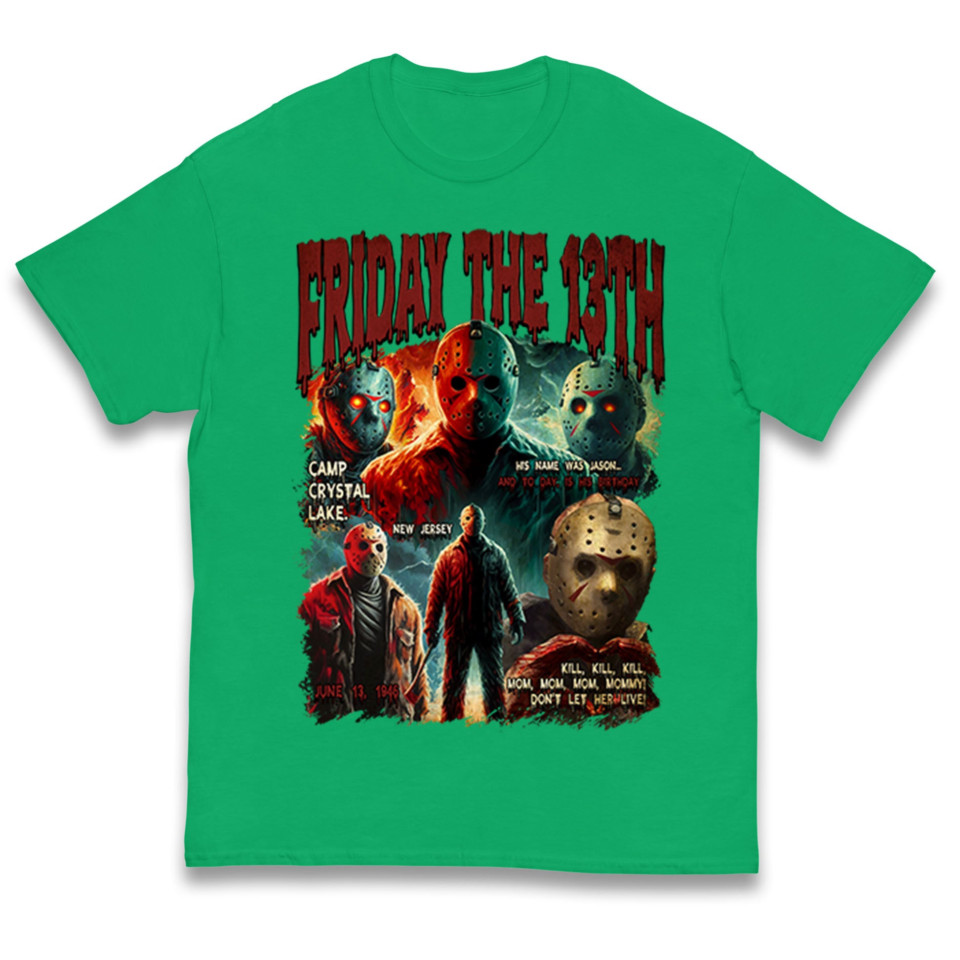 Jason voorhees Friday The 13th Halloween Bootleg Kids T Shirt 140