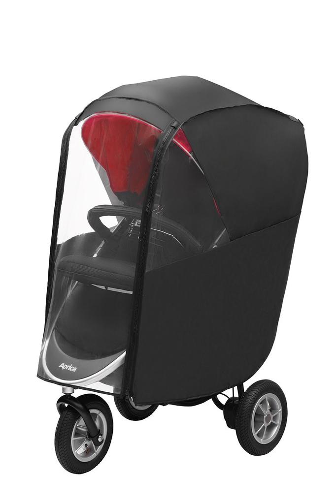 Aprica Genuine Optional Smooth Rain Black Opening Cover, (99953) [Front Available]