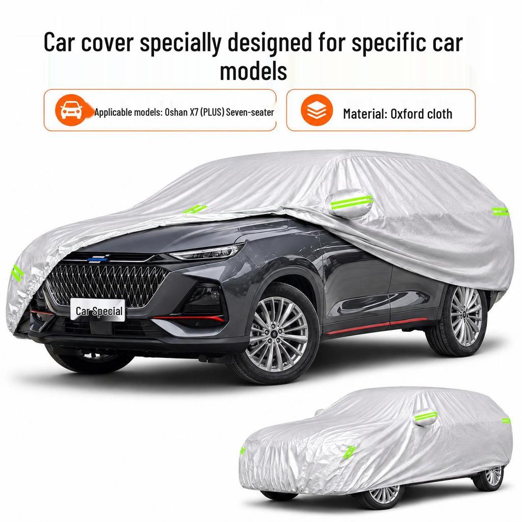 Oshan X7PLUS Car Cover: Sun Protect, Waterproof, Heat Insulation, All-Season Oxford Cloth