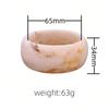 Süßes Überzogenes Gelee-Farbenes Dynamisches Acryl 34 mm Breites Armband aus Umweltfreundlichem Harz Runder Armreif