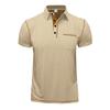 Men's Polo Shirt Summer Solid Color Button Pocket Short Sleeve Polo Shirt Street Stroll Fashion Casual Collar T-Shirts