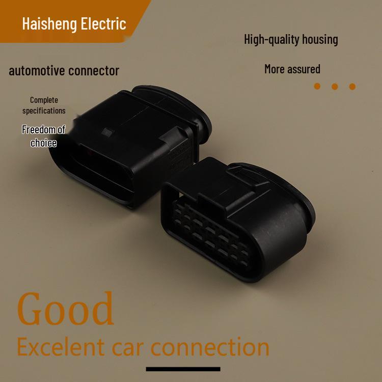 Volkswagen Reversing Radar Wiring Harness Connector: 3C0973837 Mating Connector, 3C0973737 Male & Female, 6189-7103 Compatible.