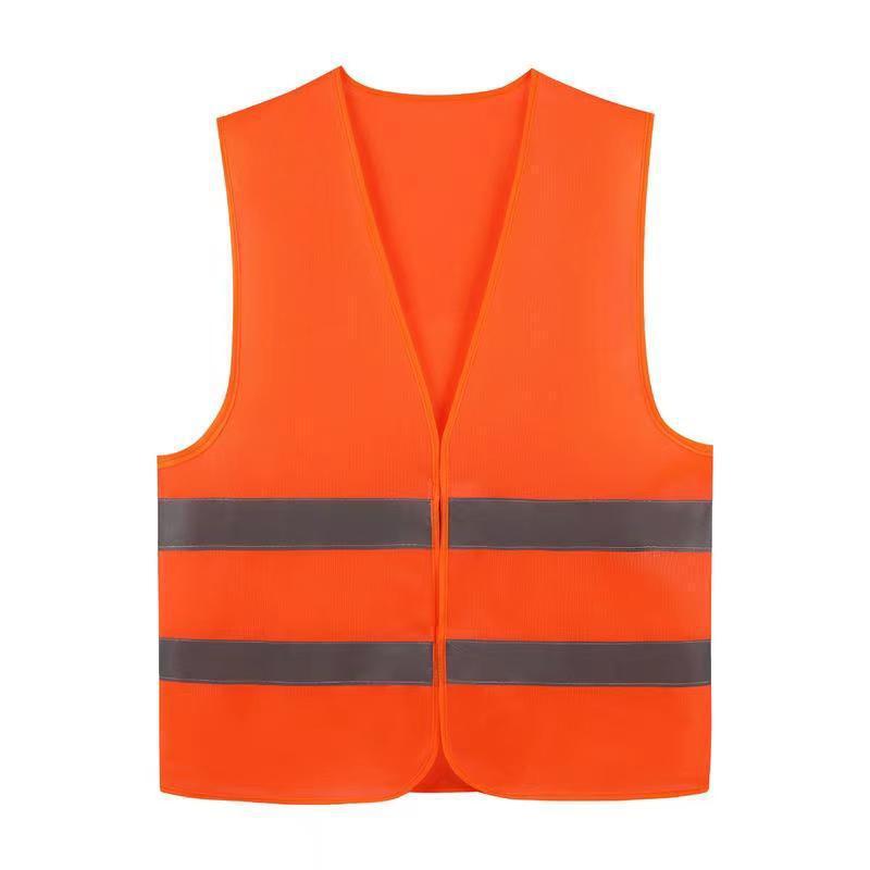 Custom Reflective Safety Vest with Logo for Nighttime Construction and Sanitation Workers