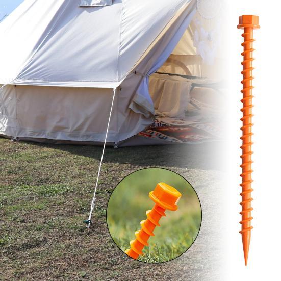 Tent Stake Strong Holding Power Sturdy Bending Resistance Security Thread Style Hard Fixed