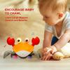 Kids Musical Crab Toy LED Light Up Toddler Interactive Learning Development Toy with Automatically Avoid Obstacles