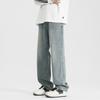 Retro Washing Jeans Boys Spring and Autumn Loose Straight Pants High Street Wide-leg Casual Trousers