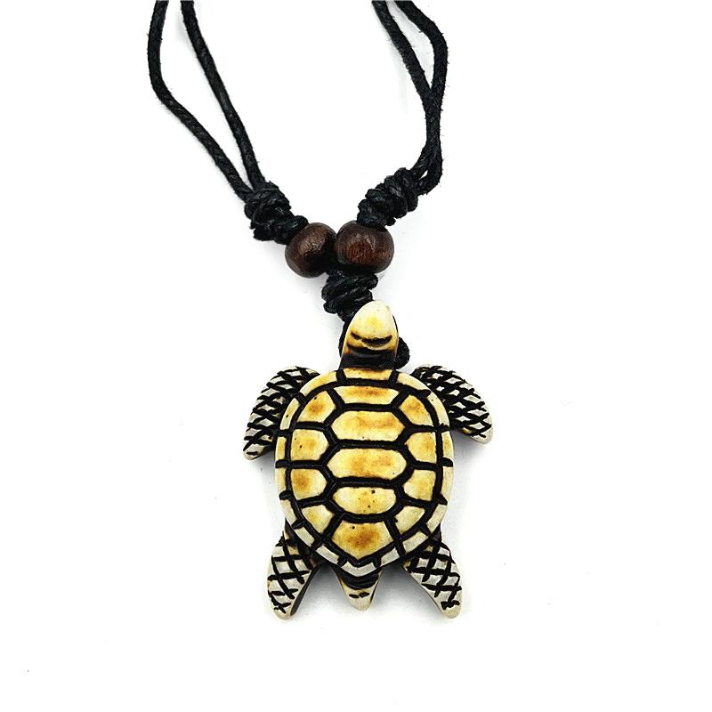 

Мужские резные ожерелья с подвесками в виде морских черепах, винтажные украшения в виде черепах, парное ожерелье as the picture