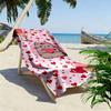 Cute Cat with Hearts Pattern Beach Towel Quick-drying for Travel Outdoor Sports Jogging Beach and Swimming