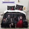 The Vampire Diaries Pattern Bedding Home Decoration Birthday Gift (1 * Duvet Cover + 2 * Pillowcase, Without Core)