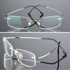 Ultralight Frameless Eyeglasses Titanium Alloy TR90 Glasses Frame Men High Quality Super Stretch Metal Temple Eyeglasses Frame