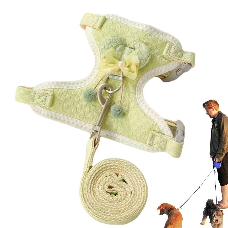 Adjustable Pet Vest Walking Dog Vest Chest Strap Dog Walking Tool with Alloy Fasteners for Picnic Traveling Going Out Party Use
