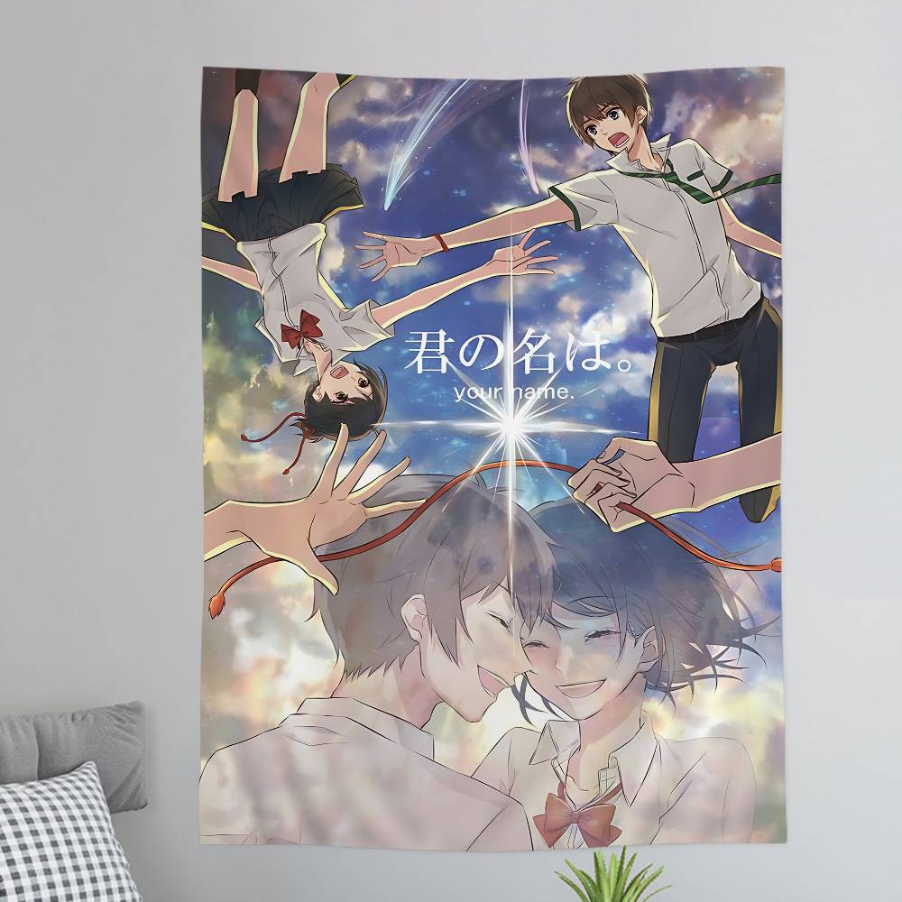 Your Name Hanging Bohemian Tapestry Japanese Wall Tapestry Anime Kawaii Room Decor