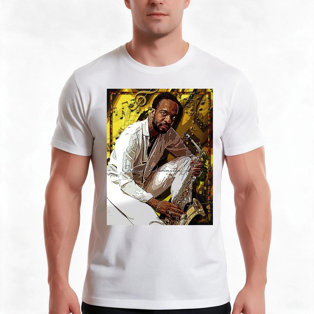 Grover Washington Jr Tribute D3 Pillows Totes Tshirt Summer Casual Cotton Tee Oversized Streetwear Tops Unisex Unisex Unisex
